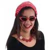 Image de Kit AnnÃ©es 50's Rouge Ã  pois blancs 4 piÃ¨ces, Rouge/Blanc