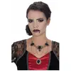 Image de Ras de cou Collier gothique avec pierre noire
