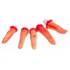 Image de Lot de 5 Doigts ensanglantés rouges 7cm