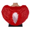 Image de Ailes d'ange en plumes 45x60cm, Rouge