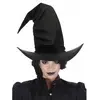 Image de Grand Chapeau de SorciÃ¨re satin, Noir