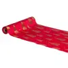 Image de Chemin de table Velours sapins or, Rouge rubis