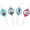 Image de Lot de 8 Pailles en carton avec mÃ©daillons 19,6cm Naruto Â®