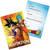 Image de Cartons d'invitation et enveloppes - Dragon Ball™ x 8