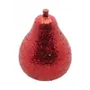 Image de Petite Poire de NoÃ«l Rouge pailletÃ© 8,5cm
