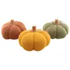 Image de Citrouille tissu colorÃ© 18cm avec queue (x1)