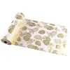 Image de Chemin de table velours Pommes de pin 3m, Or