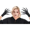Image de Gants Halloween noires avec ongles Noirs pailletÃ©s