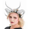 Image de Serre-tÃªte Reine MalÃ©fique Double Cornes, Argent