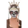 Image de Masque TÃªte de mort Vaudou noir/ivoire