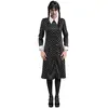 Image de Robe noire Ã  motifs Mercredi™ - Femme