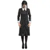 Image de Robe noire Ã  motifs Mercredi™ - Femme
