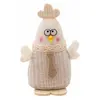 Image de Petite Poule Vichy aux grands yeux 12cm colorÃ©e