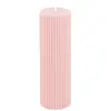 Image de Grande Bougie Pilier CannelÃ©e 5x15cm, Rose Water