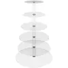 Image de PrÃ©sentoir Ã  cocktail plexi TRANSPARENT 6 niveaux Ronds 51,5cm