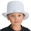 Image de Chapeau Haut de Forme en feutrine, Blanc ENFANT