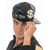 Image de Casquette Dollar $ rappeur or/NOIRE