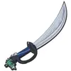 Image de Sabre chevalier dragon bleu en mousse 47 cm