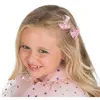 Image de Set de 2 Barrettes Coeur confettis roses