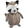 Image de DÃ©co Raton Laveur debout en tissu tweed 20cm