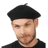 Image de BÃ©ret luxe 80% laine, Noir