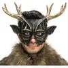 Image de Masque de Cerf noir et bronze
