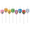 Image de Lot de 8 Pailles en carton avec mÃ©daillons 19,6cm AstÃ©rix Â®