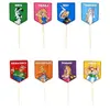 Image de Lot de 8 Pics à cupcake Astérix ®