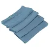 Image de Lot de 4 Serviettes en coton gaufrÃ© 40x40cm Bleu acier