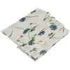 Image de Lot de 4 Serviettes en coton gaufrÃ© 40x40cm Bleuets
