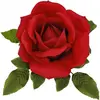 Image de TÃªte de Rose GÃ©ante artificielle ˜28cm, Rouge