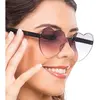 Image de Lunettes Coeur plastique verres fumÃ©s, Noir