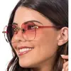 Image de Lunettes sans monture verres fumÃ©s, Rose