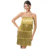 Image de Robe scintillante Ã  franges, Or taille L