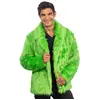 Image de Manteau en fausse fourrure, Vert taille L