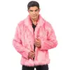 Image de Manteau en fausse fourrure, Rose taille L