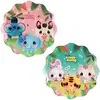 Image de Paquet de 8 Assiettes carton 23cm assorties BangoBerry Â©