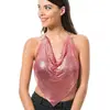 Image de DÃ©bardeur Top mÃ©tallique femme, Rose