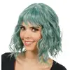 Image de Perruque cheveux courts ondulÃ©s, Vert