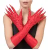 Image de Gants de diablesse diamant rouge 44,5 cm
