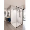 Image de Kit de paroi de douche Baleares Atelier n° 8 - Verre trempé intemporel de 8 mm - L.120 cm x H.198 cm - Profilé noir - Saint Gobain