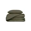 Image de Haomy - Parure Venezia Kaki 220x240 + 2 Taies Carrees 65x65