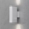 Image de Applique Exterieur Double Cubo Gris Clair