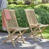 Image de Berah Getah - Lot De 2 Chaises De Jardin En Teck Massif Pliante