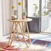 Image de Berah Getah - Table D'Appoint En Rotin Ronde