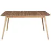 Image de Table de jardin rectangulaire 4/6p en teck massif NAPLES