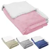 Image de Couverture, Plaid Polaire Pour Enfant 75 X 100 Cm En Flanelle Et Sherpa Ultra Doux - Rose - Monsieur Bébé