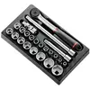 Image de Module de clés à cliquet + douilles 1/2'' FACOM MOD.S161-36PB - 23 pièces