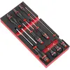Image de Facom   Jeu De Tournevis Plat Protwist 9 Pièces   Pointe Fendue   Empreinte 5.5mm   Longueur 100mm   Pour Bois Dur Et Teck