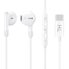 Image de Avizar, casque USB-C avec microphone et télécommande, compatible smartphones/tablettes, couleur blanche